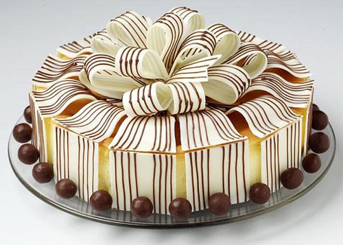 pastel obsequio de chocolate