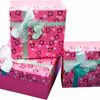 Cajas distintos tamaños con lazo