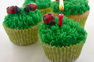 Cupcake cesped