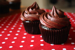 Cupcake de chocolate
