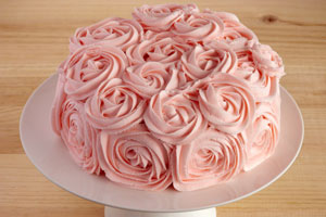 Pastel fondant bouquet de rosas