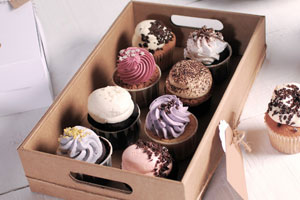 Caja de cupcakes