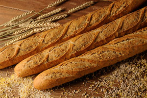 Pan de barra con cereales